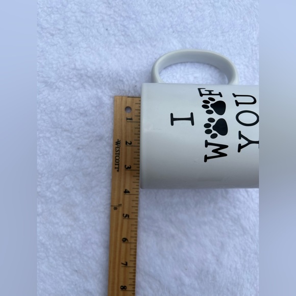 Dog lover I Woof You coffee mug tea mug perfect gift for dog lovers - Picture 8 of 8